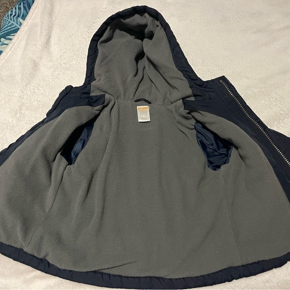Gymboree Dark Blue Hooded Puffer Jacket - Picture 3 of 4
